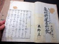 和本江戸天明7年序（1787）東北地誌「奥州街道名所記（東国旅行談）」全5巻合2冊揃い