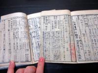 和本江戸天保4年（1833）大名幕府役職名鑑「天保武鑑」4冊揃い