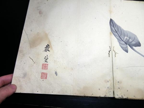 和本江戸後期広渡湖秀（巌斐）「画帖」1帖/肉筆画(広渡湖秀（巌