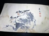 和本江戸後期広渡湖秀（巌斐）「画帖」1帖/肉筆画