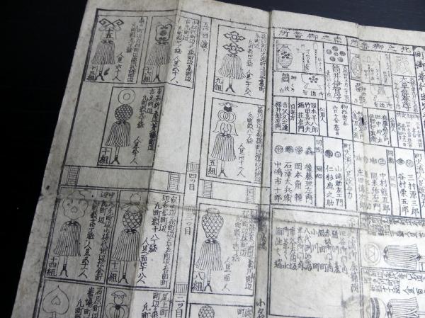 江戸天保6年（1835）「火消し摺物」1点 / 古本、中古本、古書籍