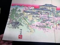 明治期木版画「聚遠楼春景図」1点