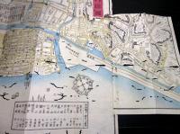 明治3年（1870）野毛佐野屋富五郎版古地図「横浜案内絵図」1舗