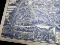 大正元年（1912）古地図鳥瞰図「上州伊香保温泉場真図」1点
