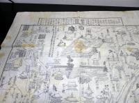 幕末～明治期古地図鳥瞰図「鎌倉絵図」1点