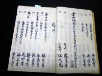 和本江戸文久2年（1862）出羽国庄内地方の寺院の名鑑写本「大泉寺院鑑」1冊