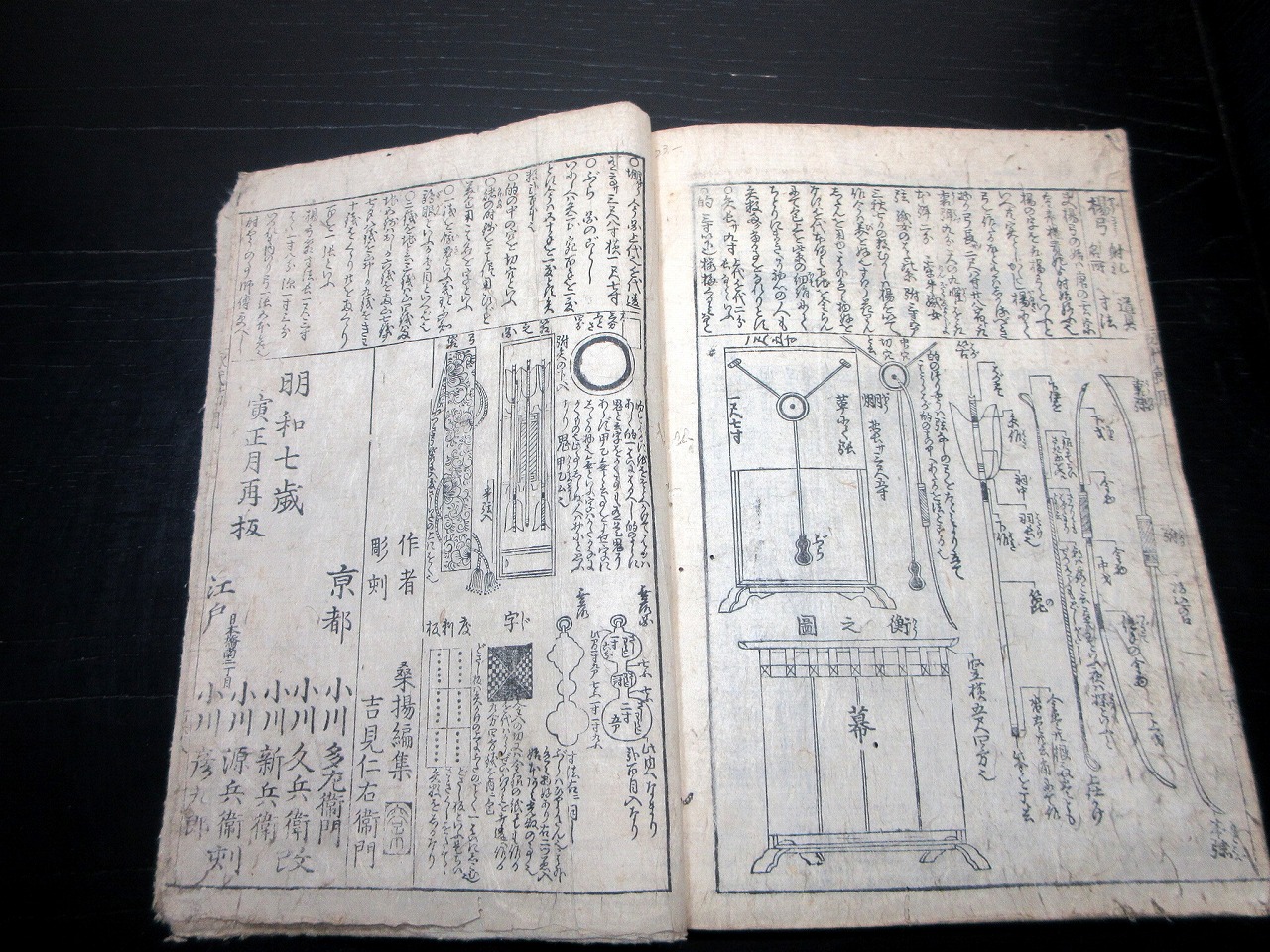 和本江戸明和7年（1770）百科事典「永代節用大全無尽蔵」全1冊