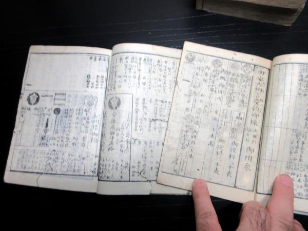 和本江戸文久2年（1862）大名幕府役職名鑑「文久武鑑」4冊(須原屋