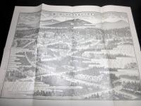 明治24年（1891）古地図鳥瞰図「官幣大社春日御社頭之図」1点/袋付き
