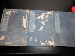 和本江戸嘉永5年（1852）実録写本「敵討唱几ケ辻」天地人3冊揃い