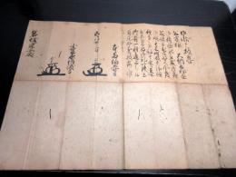 元禄宝永頃大名古文書「本多正永/小笠原長重連名岩城采女（岩城秀隆）宛書状」1点