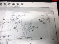 明治34年（1901）古地図鳥瞰図「鎌倉名所旧蹟全図」1点