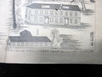 明治29年（1896）鳥瞰図「近衛歩兵第一旅団兵営之図」1点