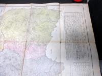 明治22年（1889）群馬県古地図「改正上野国全図」1舗