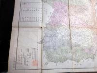 明治22年（1889）群馬県古地図「改正上野国全図」1舗