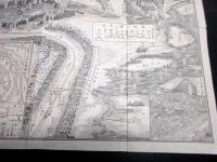 大正12年（1923）古地図鳥瞰図「富士山北口全図」1点