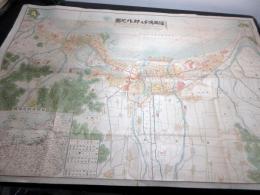 大正9年（1920）古地図「福岡博多及郊外地図」1点