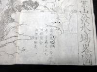 明治期古地図鳥瞰図「遠州秋葉山発水場略図」1点