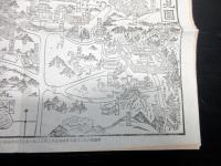 明治36年（1903）古地図鳥瞰図「奈良名所早見図」1点