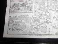 明治36年（1903）古地図鳥瞰図「奈良名所早見図」1点