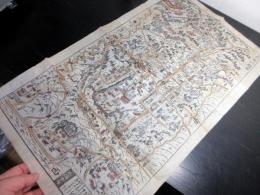 江戸期古地図鳥瞰図「高野山絵図」1点