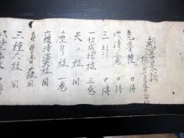 江戸文政9年（1826）密教修験道関連巻物「朝暮果誦」1巻