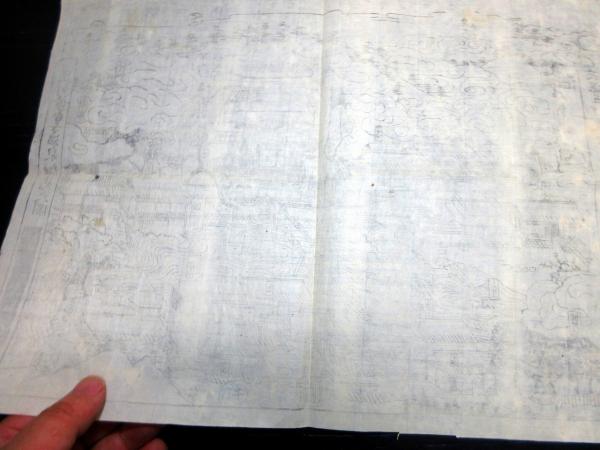江戸天保5年（1834）古地図鳥瞰図「豆州修善寺温泉細見之図」1点