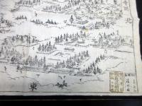 幕末～明治期古地図鳥瞰図「長等山三井寺図」1点