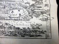 幕末～明治期古地図鳥瞰図「多武峯之図」1点
