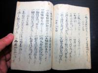 和本江戸期写本「小笠原流固実礼法躾方目録」1冊