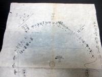 幕末期かわら版古地図「丑九月五日於常磐原追鳥狩」1点