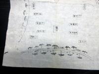 幕末期かわら版古地図「丑九月五日於常磐原追鳥狩」1点