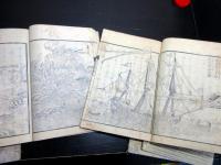 和本江戸嘉永3年序（1850）アヘン戦争「清𠸄近世談（しんえいきんせいだん）」前編5冊揃い