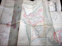 明治40年（1907）函館書林大盛堂古地図「実用北海道新地図」1舗