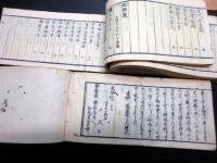 和本江戸天保7年（1836）「近代名家著述目録（本朝諸名家著述目録）」5冊揃い