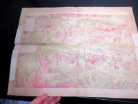 明治41年（1908）古地図鳥瞰図「奈良名勝全図」1点