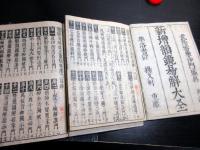 和本江戸享保3年（1718）仏教音韻学「新増韻鏡易解大全/新増韻鏡字子大全」5冊揃い