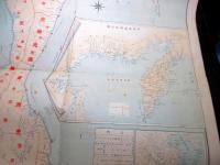 大正14年（1925）古地図「大正最新樺太精図」1点