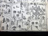 幕末～明治期古地図鳥瞰図「ならめいしょえづ（奈良名所絵図）」1点