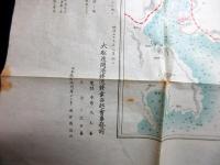 明治39年（1906）古地図「大船渡築港鉄道鉄業起業目論見図」1点（袋付き）