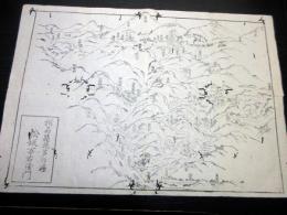 幕末～明治期古地図鳥瞰図「箱根温泉絵図（仮題）」1点