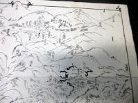 幕末～明治期古地図鳥瞰図「箱根温泉絵図（仮題）」1点