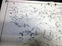 幕末～明治期古地図鳥瞰図「箱根温泉絵図（仮題）」1点