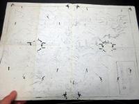 幕末～明治期古地図鳥瞰図「箱根温泉絵図（仮題）」1点