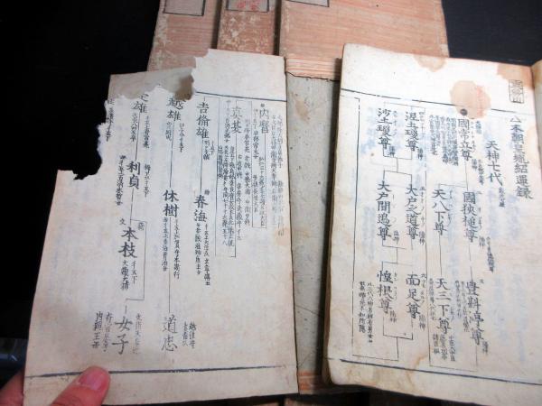 和本江戸期系図集「本朝皇胤紹運録/諸家大系図」12冊 / 古本、中古本