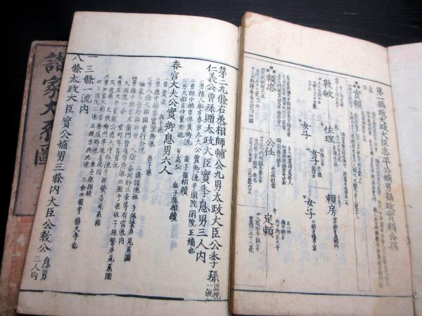 和本江戸期系図集「本朝皇胤紹運録/諸家大系図」12冊 / 古本、中古本
