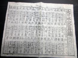 江戸期武鑑摺物「大日本英勇鏡」1点