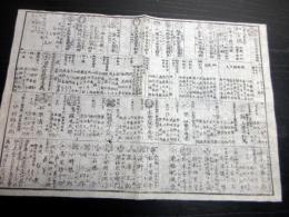 江戸万延2年（1861）かわら版「和宮降嫁武鑑摺物」1点