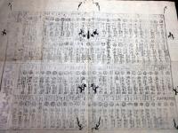 江戸元治元年（1864）武鑑かわら版「皇都并ニ内裏洛中洛外御警衛/大坂川岸口々御固」1点