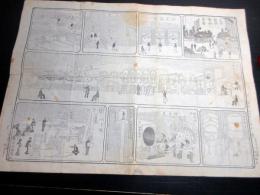 明治10年（1877）銅版画「王子製紙会社略図」1点